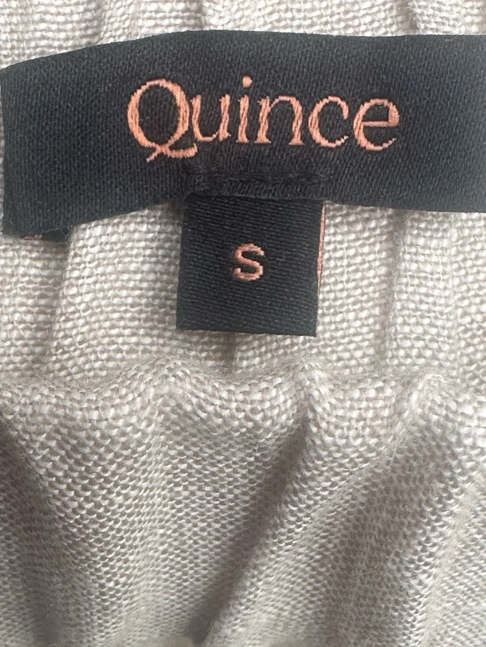 Quince Light Taupe 100% Linen Pants Size Small 📦